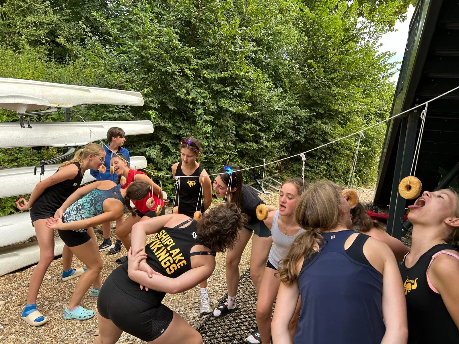Shiplake Vikings juniors exercise